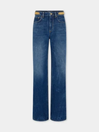 Baggy jeans in dark washed denim