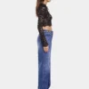 Baggy jeans in dark washed denim