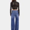 Baggy jeans in dark washed denim