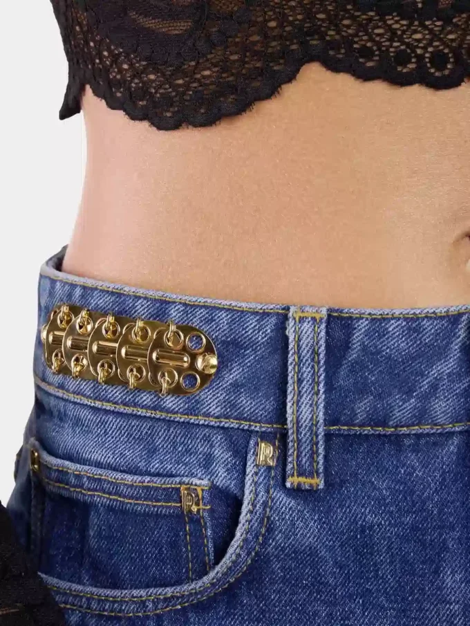 Baggy jeans in dark washed denim
