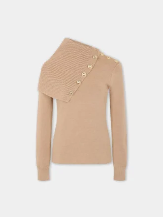 Beige Sweater in wool