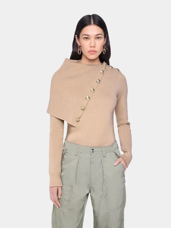 Beige Sweater in wool