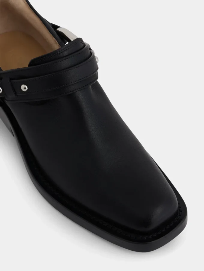 Biker ankle boots in leather