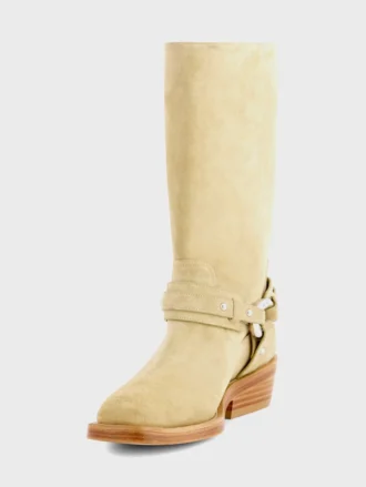 Biker boots in leather