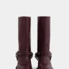 Biker boots in leather