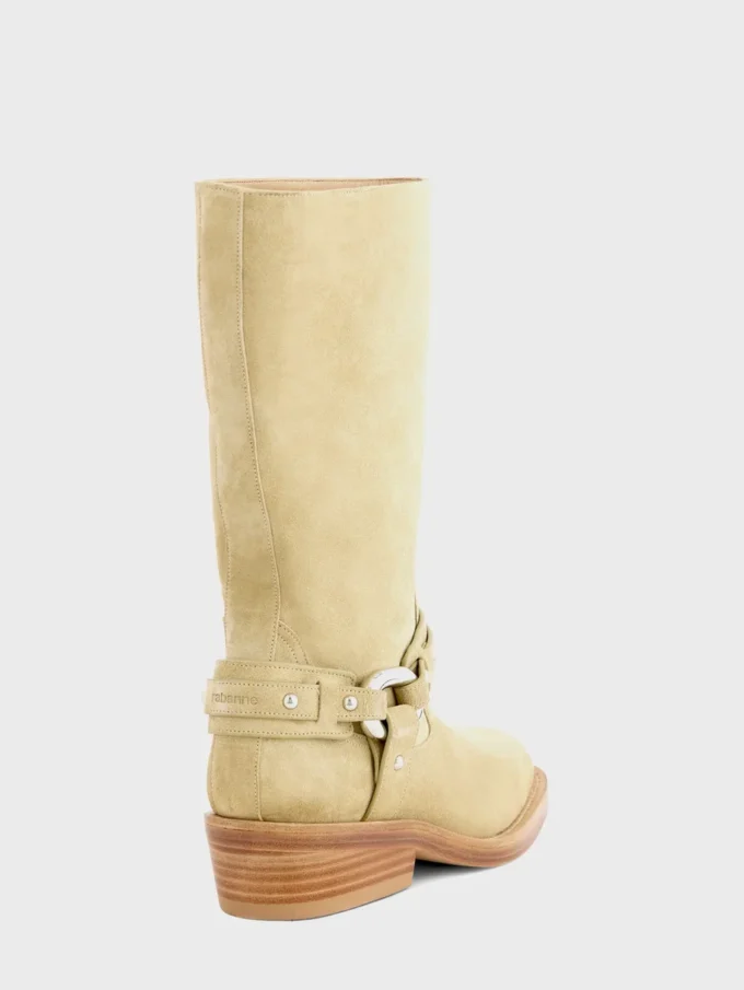 Biker boots in leather