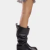Black boots in smooth leather