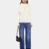 Black Paco shoulder clutch in calfkin leather