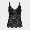 Black tank top in lace