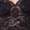 Black tank top in lace