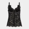 Black tank top in lace