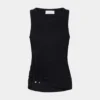 Black tank top with signature piercing