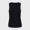 Black tank top with signature piercing