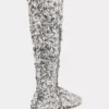 Boots with sequins