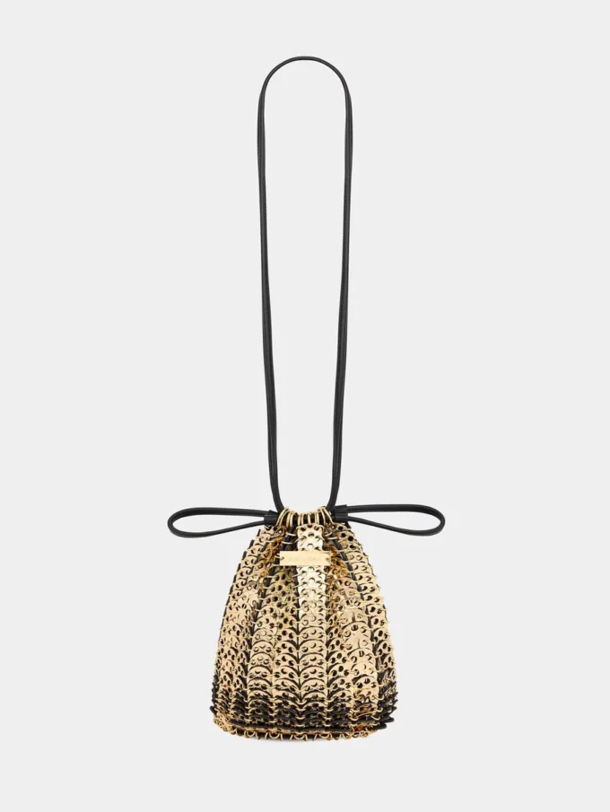 Bucket reversible Flip bag in leather