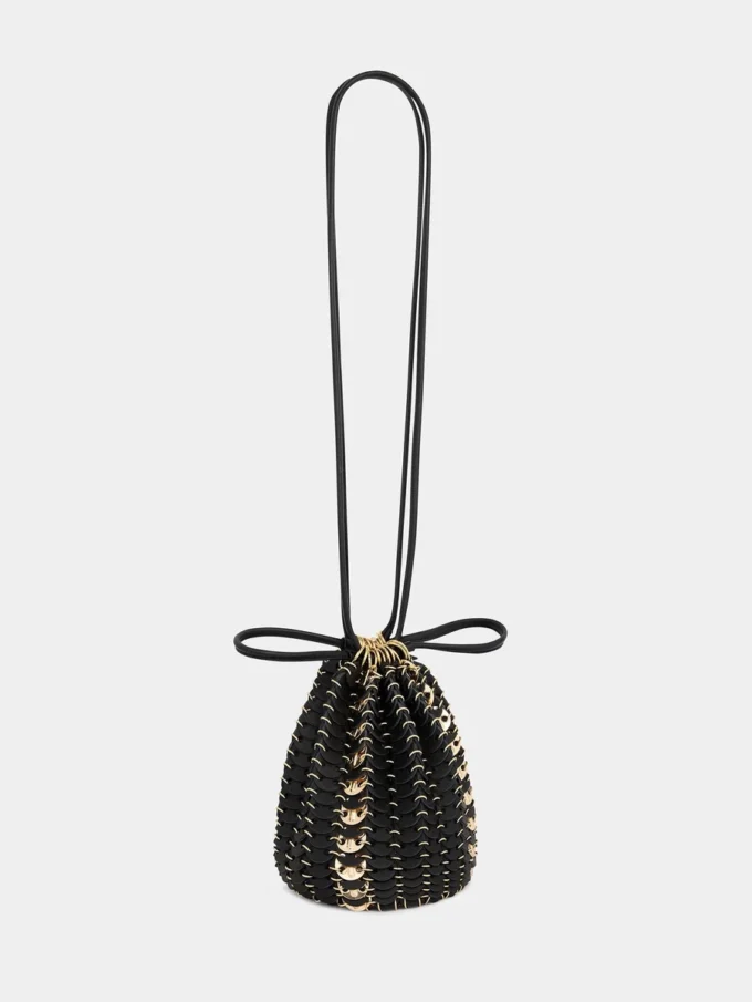 Bucket reversible Flip bag in leather