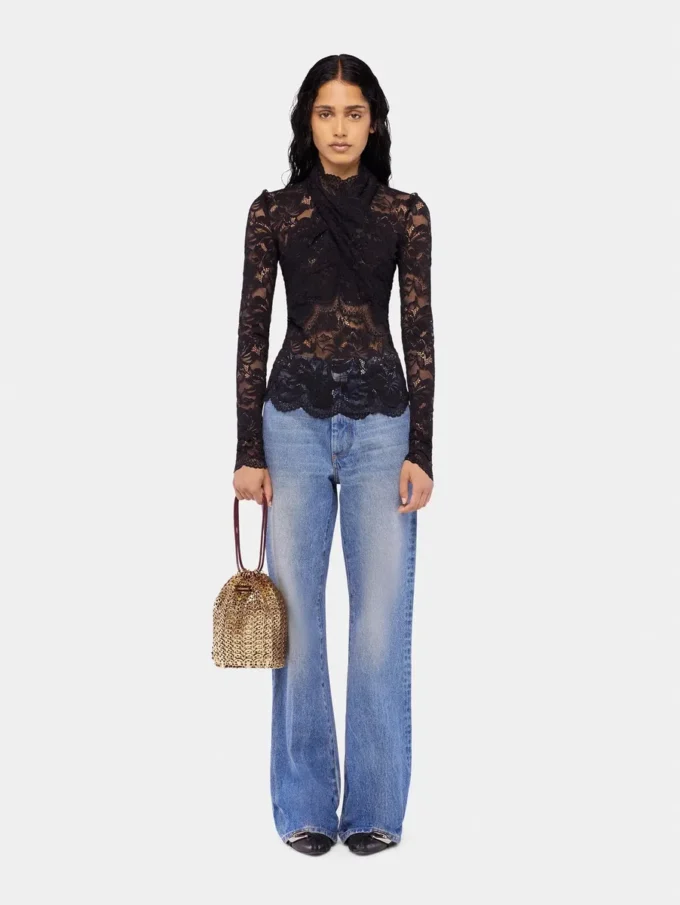 Bucket reversible Flip bag in leather