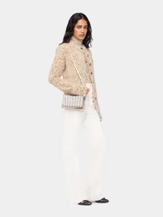 Cardigan in brushed knit