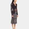 Long-sleeved lace top