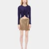 Crop top with piercing detail