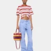 Cropped t-shirt in cotton