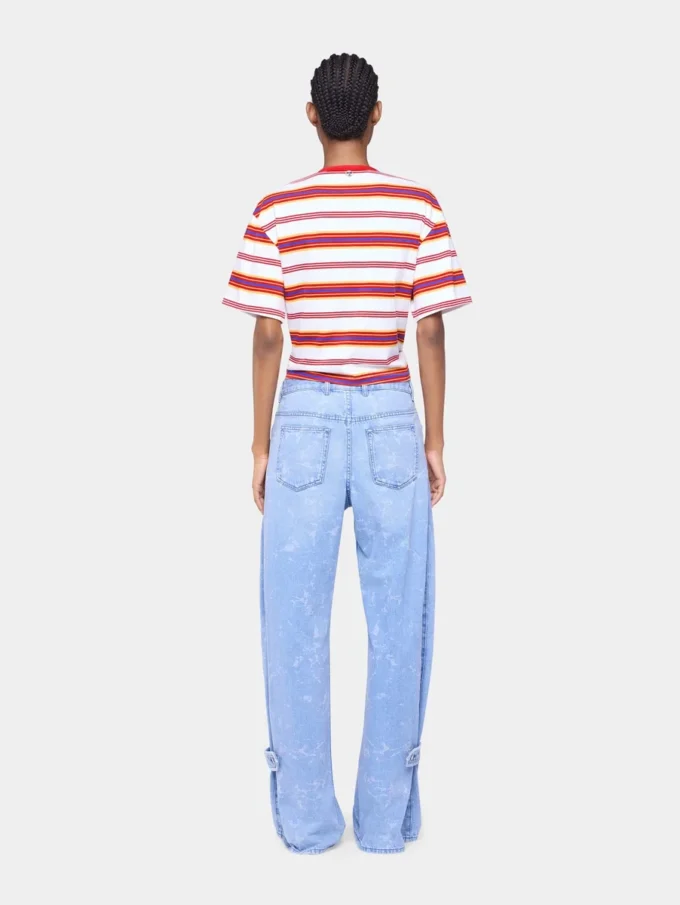 Cropped t-shirt in cotton