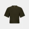 Cropped t-shirt in jersey