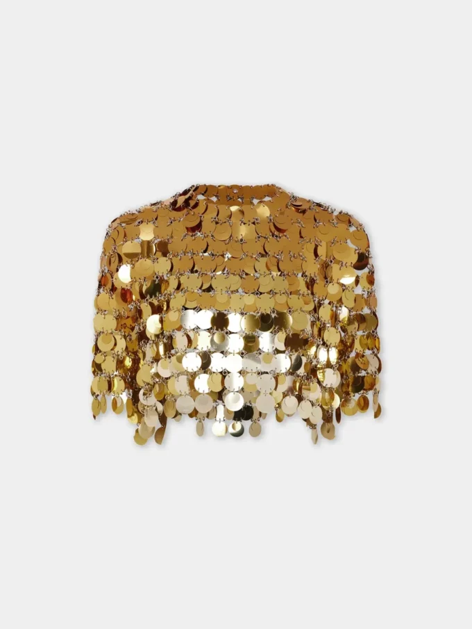 Cropped top in gradient assembly
