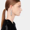 Crystal tassel earrings
