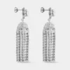 Crystal tassel earrings