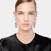 Crystal tassel earrings