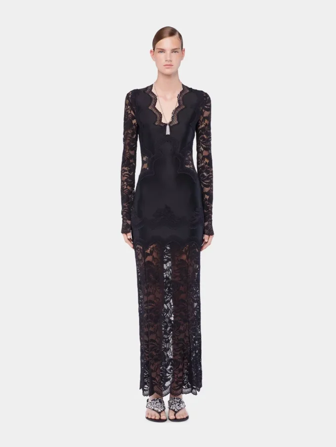Long lace dress