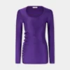 Draped jersey top
