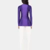 Draped jersey top