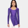 Draped jersey top
