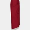 Draped midi skirt in jersey