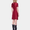 Draped mini dress in jersey