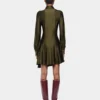 Draped mini dress in jersey