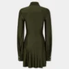 Draped mini dress in jersey