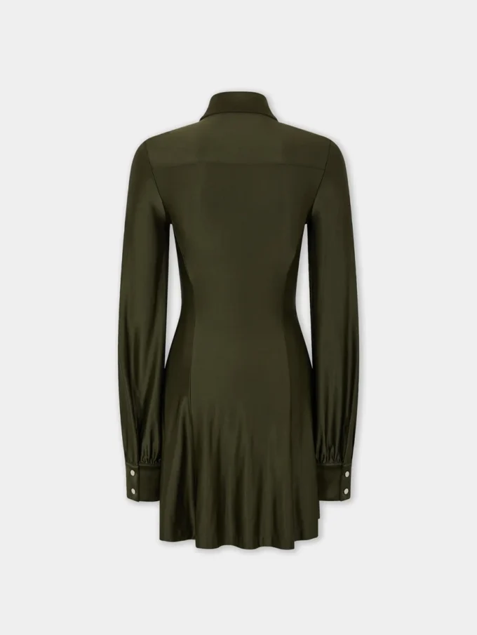 Draped mini dress in jersey