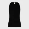 Embroidered knit top