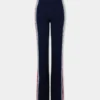 Flare trousers in terry jersey