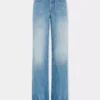 Flared jeans embellished with 1969 discs