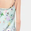 Floral patterned dress with chain details