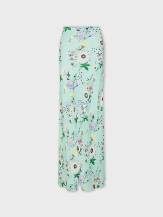 Floral patterned skirt with chain details