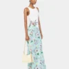 Floral patterned skirt with chain details