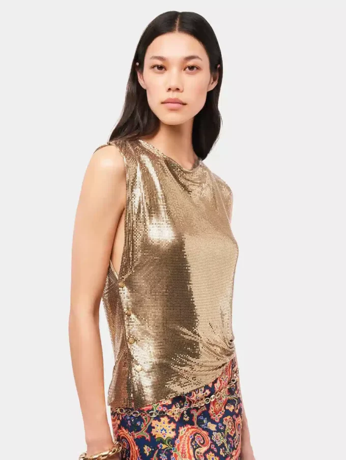 Gold chainmail Top Gold chainmail Top