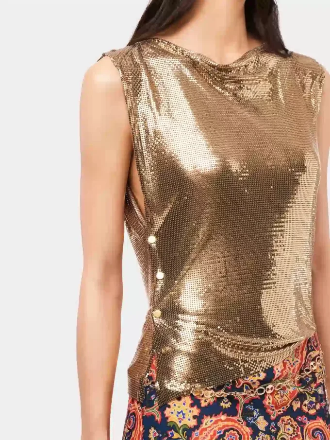 Gold chainmail Top Gold chainmail Top
