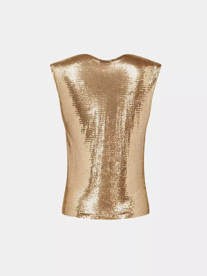 Gold chainmail Top Gold chainmail Top