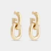 Gold double XL Link earrings Gold double XL Link earrings